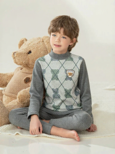 YINGBOLUN | Boys Winter Thermal Underwear Set