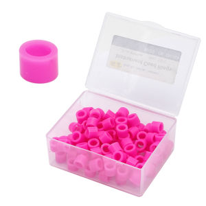 100pcs Dental Silicone Identification Color Code Rings Circle Instrument  Autoclavable Disinfection Fit All Hand Instruments