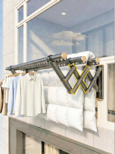 BIREN | Windproof Stable Outdoor Drying Rack Extendable Side Mounting