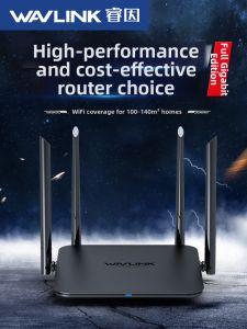 Wavlink | Home Use Wall-Penetrating High-Speed Large House Coverage Dual-Band 5G WiFi Router