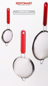 Saringan Minyak / Peniris / Professional Mesh Strainer 18 cm MAXIM Stainless Steel (1514242) (F11)