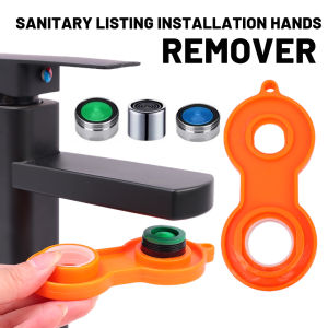 4 In 1 Water Outlet Universal Wrench Faucet Bubbler Wrench Disassembly Cleaning Tool Four Sides Available Bubbler Yellow Wrench