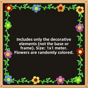 Creative Cultural Wall Decorations 3D Foam Border Combination Blackboard News Bulletin Board Classroom Environment Setup
