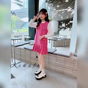 (KIDSFO-14) - Dress Anak 2in1 Perempuan Tanggung Yuori Fashion Korea