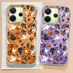 Halloween Pumpkin Ghost Face Case For Xiaomi Redmi Note 14 13 12 11 10 11S 10S 9 Pro 15 15C 14C 13C A3X A1 A2 A3 A4 9C 9A Cover