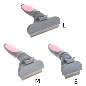 Planet Pet Grooming Brush - Double Sided Shedding and Dematting Undercoat Rake Comb for Dogs and CatsExtra Wide Blue