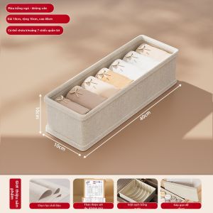 Tổ Chức Hộp Đựng Quần Áo Trong Suốt Ba Phân Khu