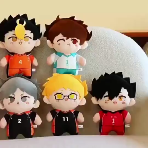 CuddleCove Haikyuu Volleyball Anime 23cm Plush Doll Toys Collection Hinata Kageyama Character Soft Stuffed Gift