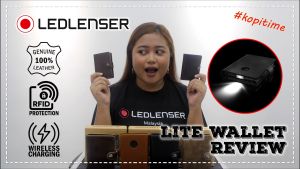 LITE WALLET LEDLENSER Wallet + Flashlight 150 Lumens Led Lenser 150lm 100% Leather RFID Protection Wallet