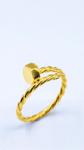 YHLG แหวนทองเกลียวตะปู น้ำหนักครึ่งสลึง (1.89 กรัม)