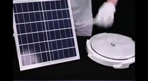 Solar Lights With Solar Panel Solar Ceiling Light With Remote Control Indoor Outdoor Lighting Solar Wall Lights Balcony Room Living Induction Lighting Lamp Waterproof Indoor Lamp