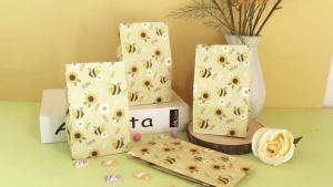 10 Chiếc Ong Nhỏ Chủ Đề Túi Đựng Kẹo Giấy Kraft Ong Tặng Hộp Cho Bé Tắm Sinh Nhật Tiếp Liệu Bánh Quy Bánh Quy Bao Bì