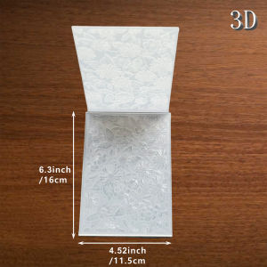 Transparent 3D embossed folder - daisy DIY Paper Cuttings mold embossed plastic plate design scrapbook 16x11.5 cm new product
