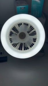 Quạt Trần Đèn LED Nhỏ gắn đuôi E27 điều chỉnh im lặng 50W dùng cho phòng khách phòng ngủ