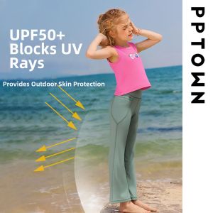 PPTOWN | UV-Blocking Breathable Cool Feeling Quick-Dry Anti-Mosquito Girls Trousers