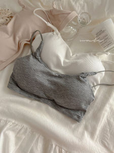 ไม่มีสาย Bralette ชุดชั้นในไร้สายไร้รอยต่อ Pure Color Young ผู้หญิง ชุดชั้นในด้านหลังสบาย ดีไซน์ เสื้อผ้าบ้าน