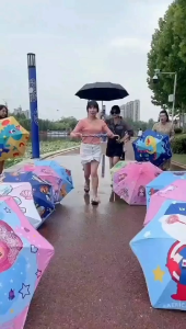 Kuromi Children Umbrella Sunny Rain Black Rubber Long Handle Umbrella Cute Cartoon Kid Umbrella with Waterproof Cover