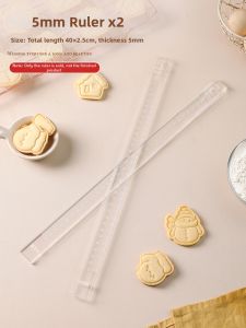 Baking Tool Butter Sugar Cream Cookie Roller Thickness Ruler Balanced Scale Dough Smoother Kitchen Cooking Utensils