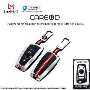 Remote Car Key Fob Case Cover Key Bag Metal Shell Holder Silicone Full Protection For Bmw F20 F21 F30 G20 f31 F34 F10 G30 F11 X3 F25 X4 I3 M3 M4 1 3 5 Series Accessories Car-Styling