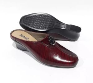 Sandal Bustong Wanita Full Kulit : 042