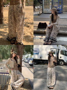 Lazy Spring New Wide Leg Trousers Drooping High Quality