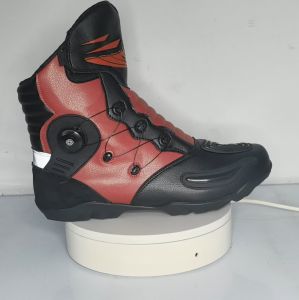Prelesty Terbaru Fashion  Kulit  Sepatu Motor Touring Pria Bikers Boots Tinggi Race Balap Racing Anti Slip Riding Keren 378