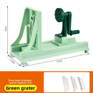 Multifunctional Potato Spiral Cutter Hand Crank Vegetable Shredder Japanese Style Kitchen Tool for Carrot And Cucumber