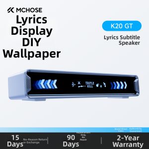 MCHOSE | Full-Screen Subtitles Computer Gaming Speakers Desktop Use