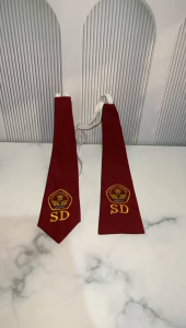 sepasang dasi sd perempuan dan laki laki sd di bordir