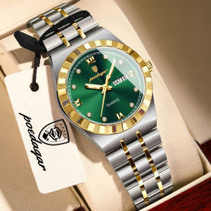 POEDAGAR | POEDAGAR Original Elegant Ladies Clock Luminous Waterproof Week Date Fashion Woman Watch Stainless Steel Quartz Womens Watches