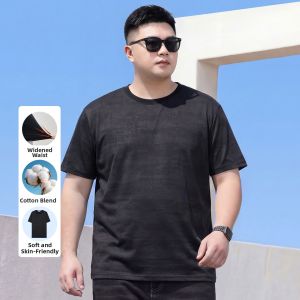 Zuogeeya | Plus Size Loose Round Neck Short Sleeve T-Shirt