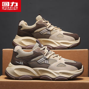 Warrior Dad Shoes Mens Heightening 2025 Autumn New Thick Bottom Casual Sports Shoes for Students And Teenagers
