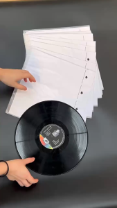LP Outer Protective Sleeves Self Adhesive 50pcs 12 Inch Vinyl Record Cover 32.5cm Scratch Proof
