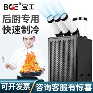 Industrial Kitchen Use Mobile Cooling Fan Air Conditioner Compressor Local Cooling Integrated Machine BGE BGK1801-65