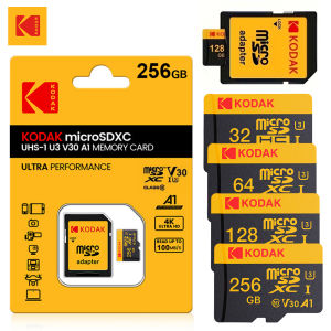 KODAK Original U3 Micro Sd Card 128GB 256GB High Speed Microsd Memory Card HK HD Video TF card for DJI Pocket Cams PC Drones
