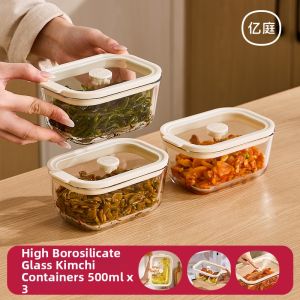 YYIEDERNG | Sealing Pickled Food Preservation Container High-borosilicate Glass