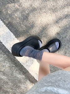 Thick Heel 6cm Heightening Slippers Womens Summer Outdoor Wear New Style Sandals EVA Step Sensation Ladies Summer One-Strap Slippers