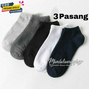 COD 3 PASANG Kaos Kaki Pendek / Kaos Kaki Semata Kaki / Kaos Kaki Polos