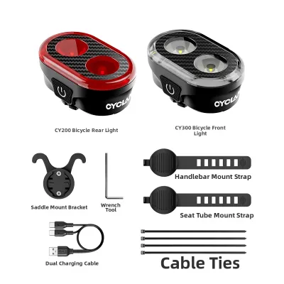 CYCLAMI | Smart Brake Warning Bike Tail Light USB Charging