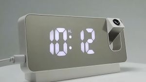 LED Digital Projection Alarm Clock Electronic Alarm Clock With Time Projection Ceiling Projector Alarm Clock for Bedroom Bedside 17 Ratings