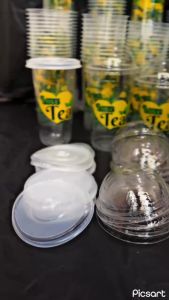 GELAS PLASTIK MOTIF TEH/GELAS PLASTIK PRINTING SABLON ISI 1000 PCS UK 14 16 DAN 22 OZ