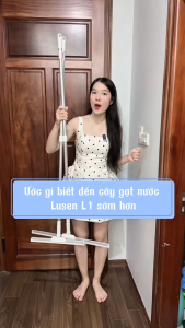 Chổi gạt nước sàn nhà cao cấp Cây gạt kính cầm tay đa năng xoay 360 độ lưỡi silicone mềm dẻo cán nhôm tùy chỉnh độ dài từ 75-125cm