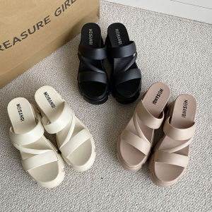 BRONSKI Sandals for women  korean rubber 9cm High-heeled sandals