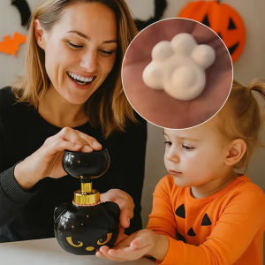 ที่กดสบู่โฟมรูปอุ้งเท้าแมวแบบใหม่ล่าสุด ตลกสำหรับเด็กทารกและเด็ก ขวดปั๊มสบู่โฟมรูปดอกไม้และอุ้งเท้าแมว ของขวัญวันฮาโลวีนสำหรับห้องน้ำ