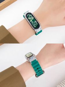 PSNLD Ocean Silicone Band for Xiaomi Band 9/8 Breathable Sports Wristband High Aesthetic Value Suitable for 7/6NFC Smart Watch