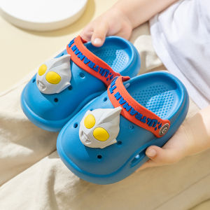 DTHN | Anti-Slip Childrens Slippers Cartoon Home Bathroom Summer Cool Sandals Boys Flip Flops Beach Shoes Comfortable Breathable