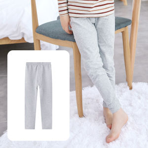 Ying Bo Lun Childrens Warm Pants Boys Pure Cotton Long Johns Single Boy Trousers Baby Pajama Pants Cotton-Woolen Trouser Spring & Fall Thin