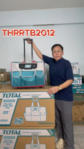Total กระเป๋าเครื่องมือช่าง ขนาด 20" มีล้อ (รับน้ำหนัก 20 Kg) รุ่น THRRTB2012 Rolling Rigid Tool Bag