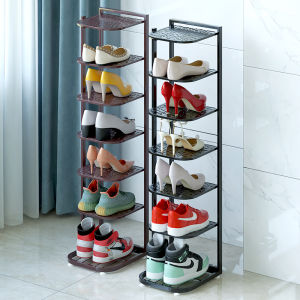 Simple Home Indoor Multi-layer Space Dustproof Iron Art Shoe Rack Stand Metal Welding Structure Economic Type Furniture