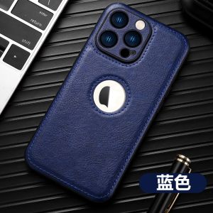 New Leather Phone Case for  16 14ProMax 15pro Full Cover Lens 14plus Business 13promax Anti-fall 12 Premium Feel PM Male Soft Shell 16e